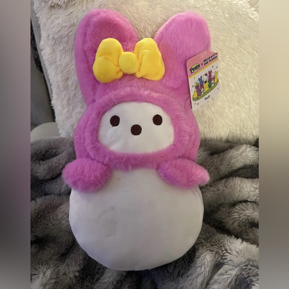 Peeps X Hello Kitty 12” My Melody Easter Bunny Plush 2025 NWT